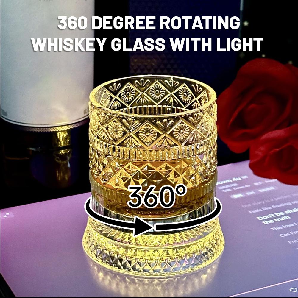 Wine In Beer Glass - Rotating Whiskey Glass Creative Crystal Beer