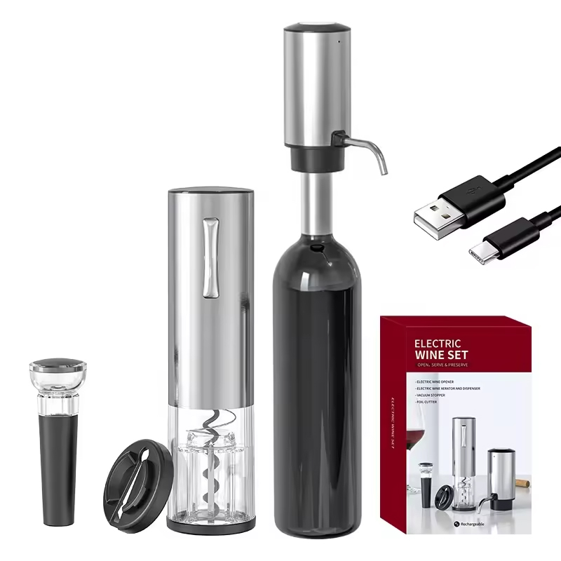 Bottle Stopper Set - 2024 New Design 4-in-1 Lithium Rechargeable