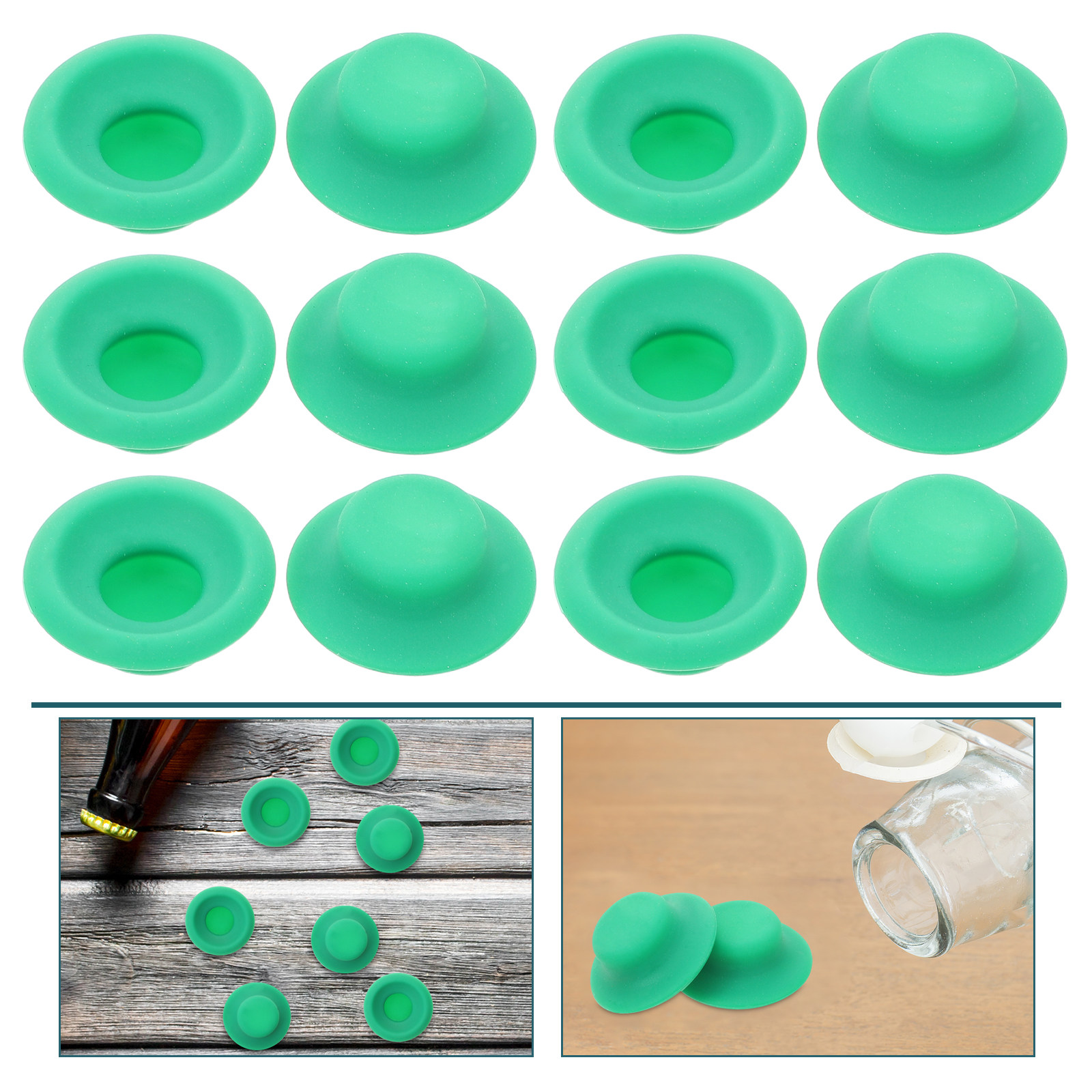 Bottle Stopper Set - 20Pcs Replacement Silicone Gaskets for Swing