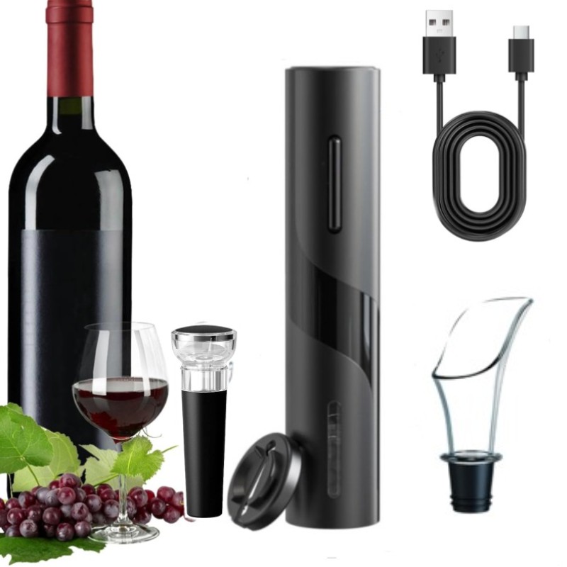 Bottle Stopper Set - Rechargeable Multifunction Electric Automatic Corkscrew Wine