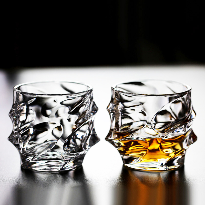 Wine In Beer Glass - 320ml Transparent Cocktail Brandy Cups 2pcs