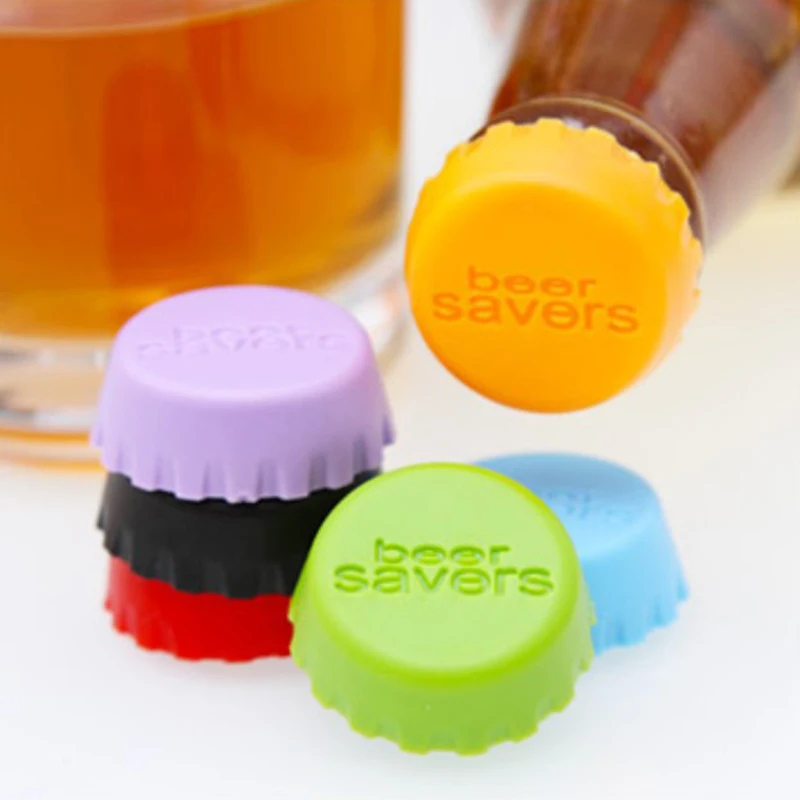 Beer Wine Reus - 6-36Pcs Silicone Beer Bottle Cap Reuse