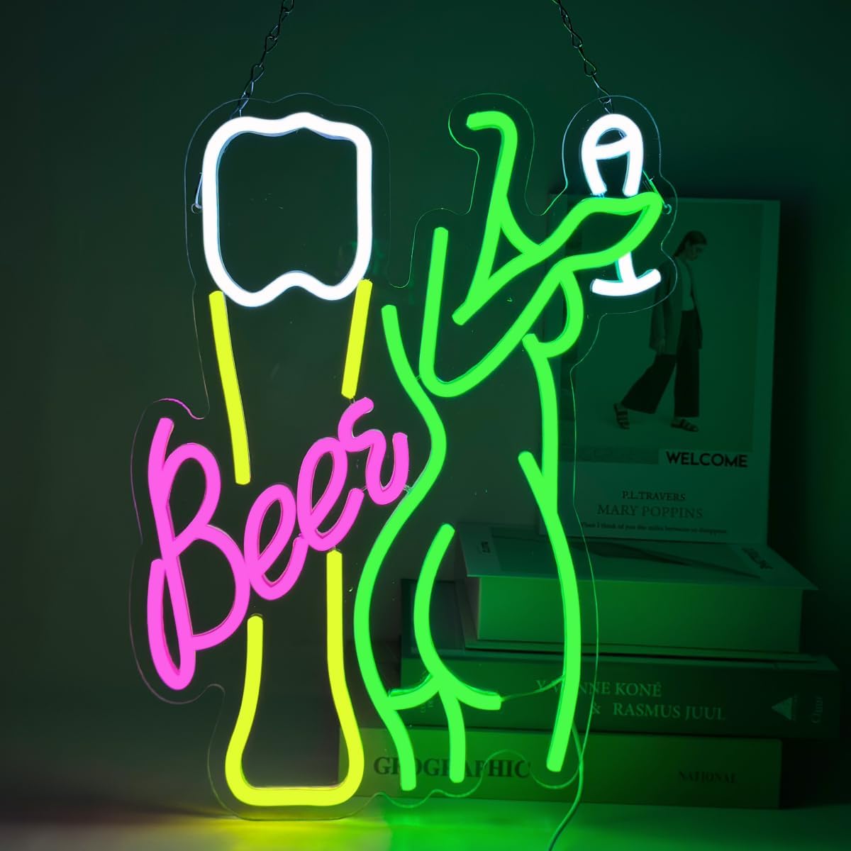 Wine Beer Store - Beer Neon Sign Women's Body Neon