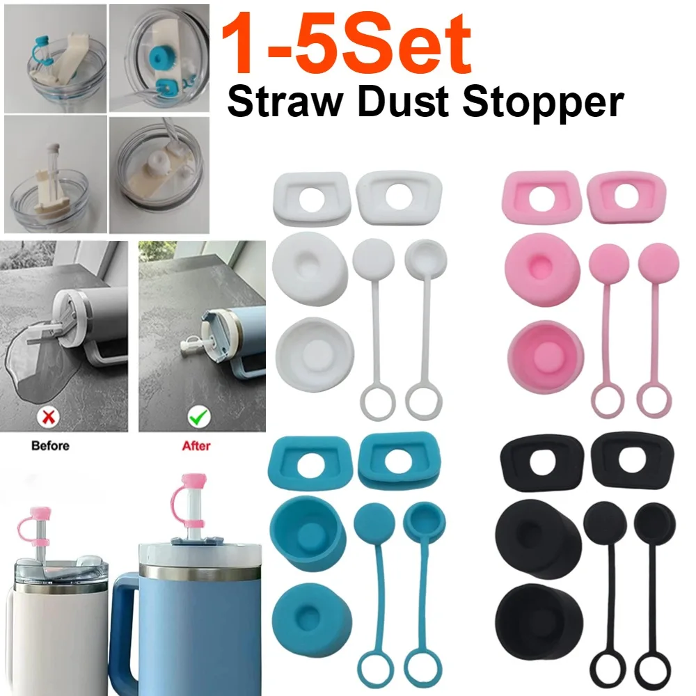 Bottle Stopper Set - Silicone Spill Proof Stopper Set for