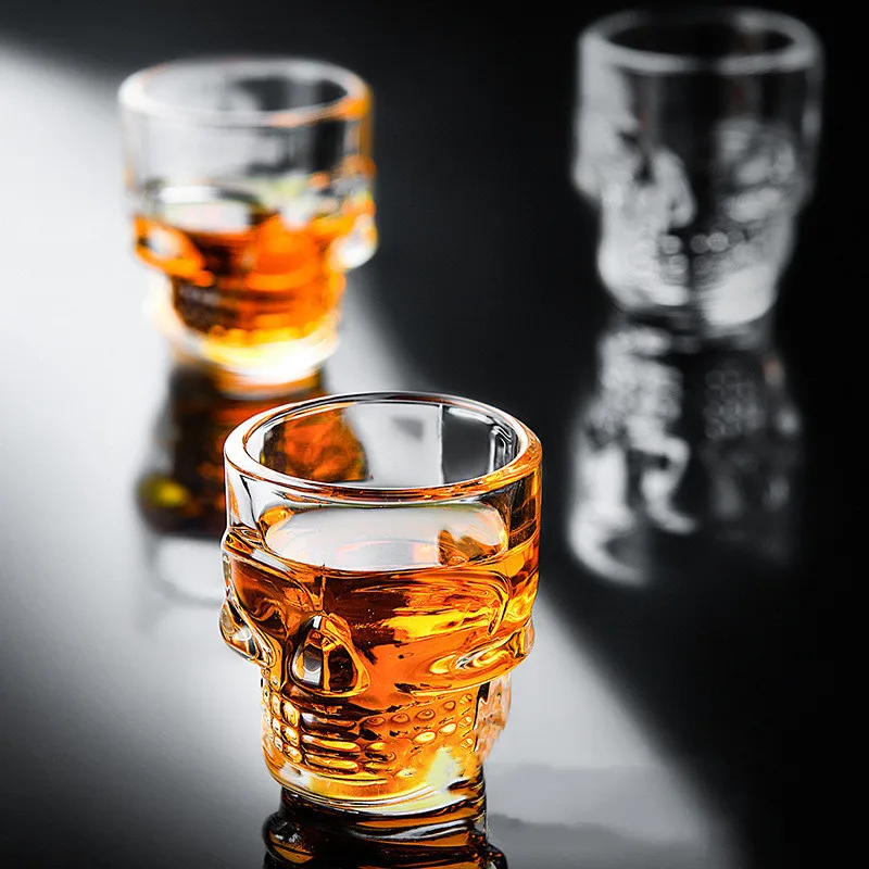 1/2Pcs Skull Head Shot Glass C - Wine To Beer To Liquor ulasan dan harga
