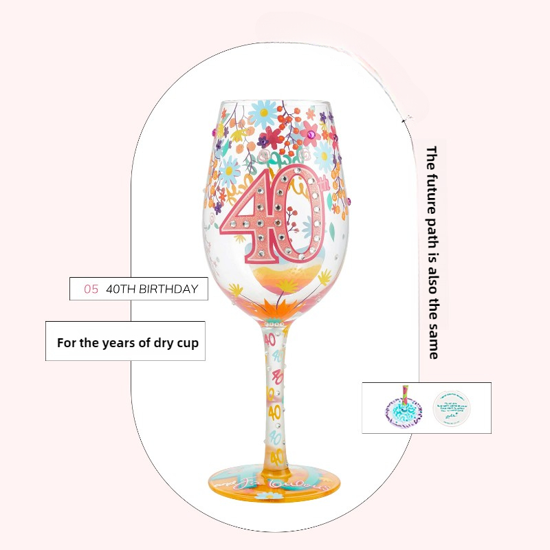 Christmas Print Wine Glass Cre - Beer And Wine Festival ulasan dan harga