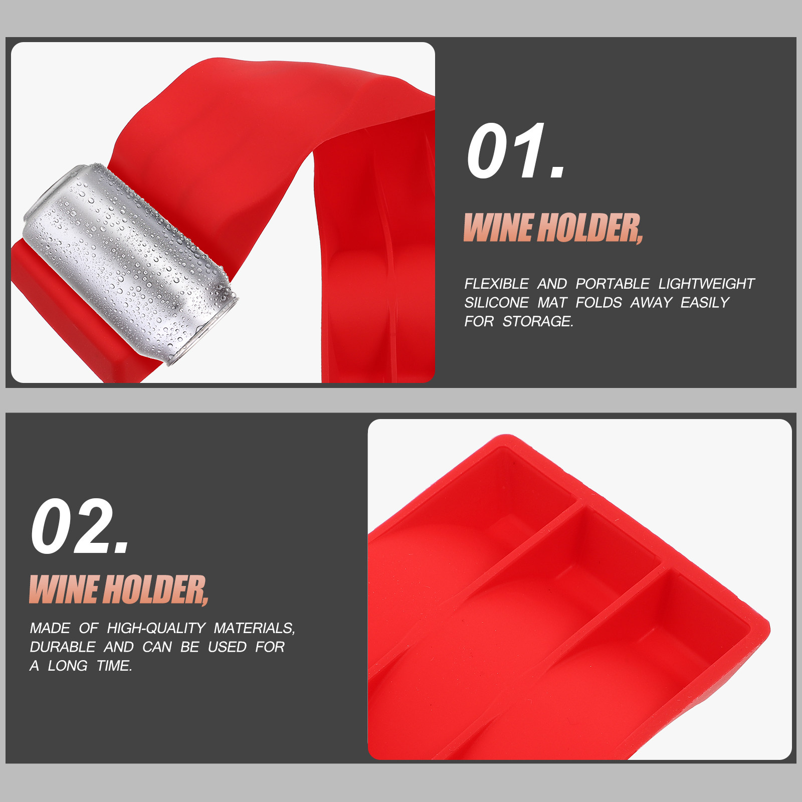 1Pcs Foldable Silicone Wine Bo - Wine To Beer To Liquor ulasan dan harga