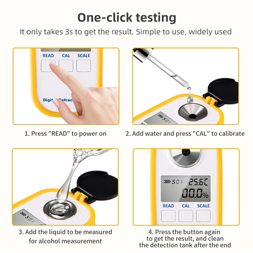 Digital Alcohol Refractometer  - Wine To Beer To Liquor ulasan dan harga