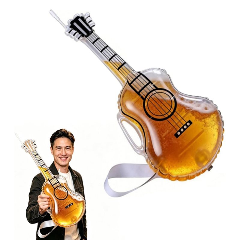 AC62-Transparent Guitar Glass  - Beer And Wine Festival ulasan dan harga