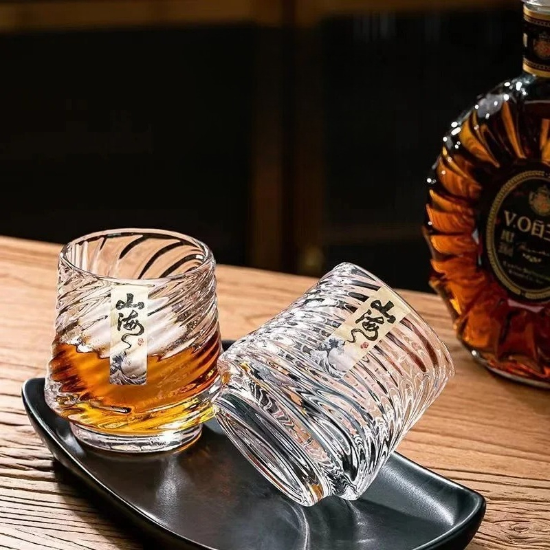Glass Whiskey Cup Set Shanhai  - Wine In Beer Glass ulasan dan harga