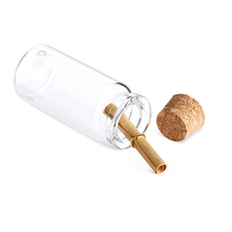 10pcs Small Glass Bottles with - Bottle Stopper Set ulasan dan harga