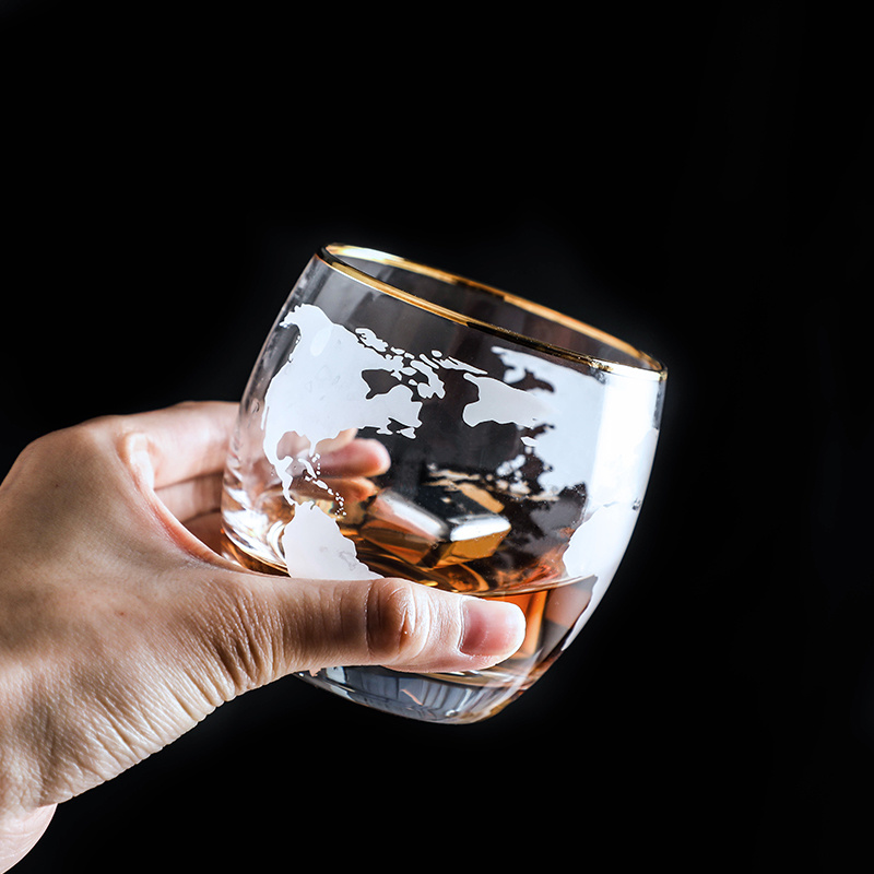 World Map Whisky Wine Glass  V - Wine Beer World ulasan dan harga