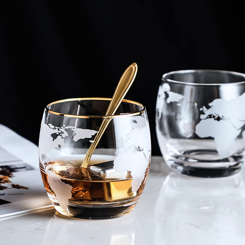 World Map Whisky Wine Glass  V - Wine Beer World ulasan dan harga