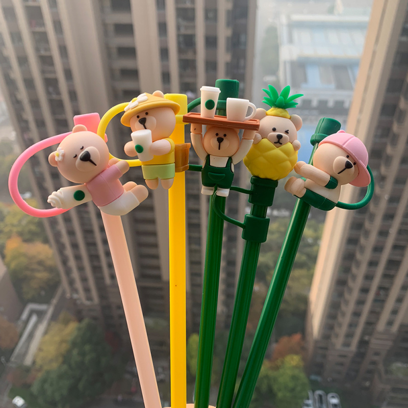 Creative Silicone Straw Stoppe - Bottle Stopper Set ulasan dan harga