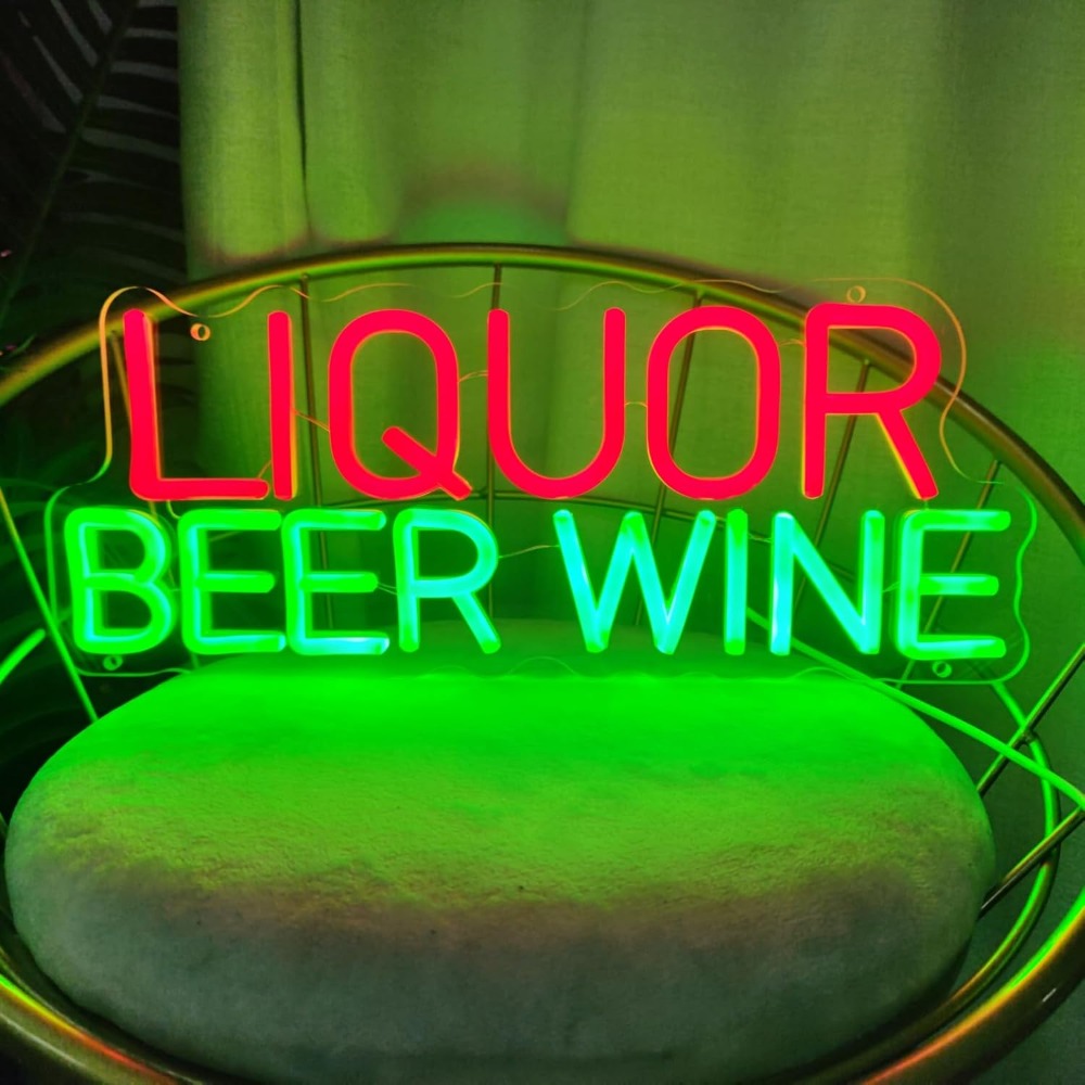 Liquor Beer Wine LED Neon Sign - Wine Beer Store ulasan dan harga