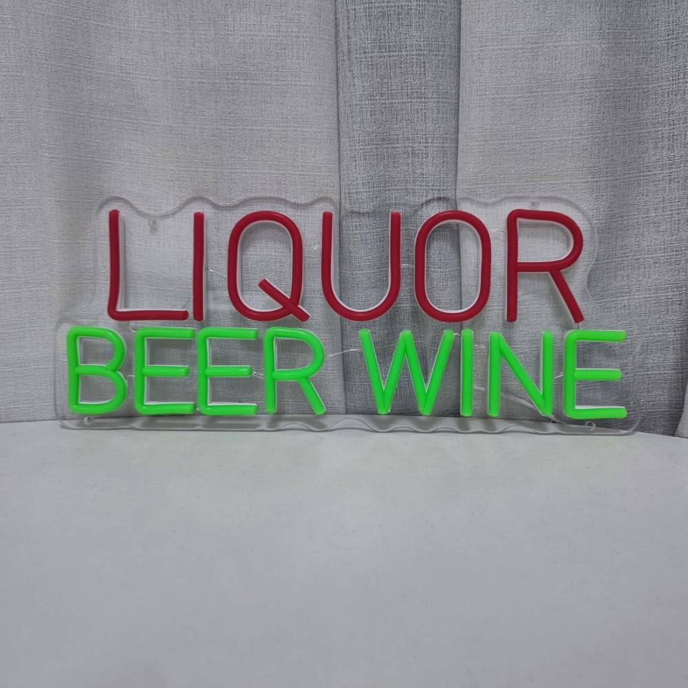 Liquor Beer Wine LED Neon Sign - Wine Beer Store ulasan dan harga