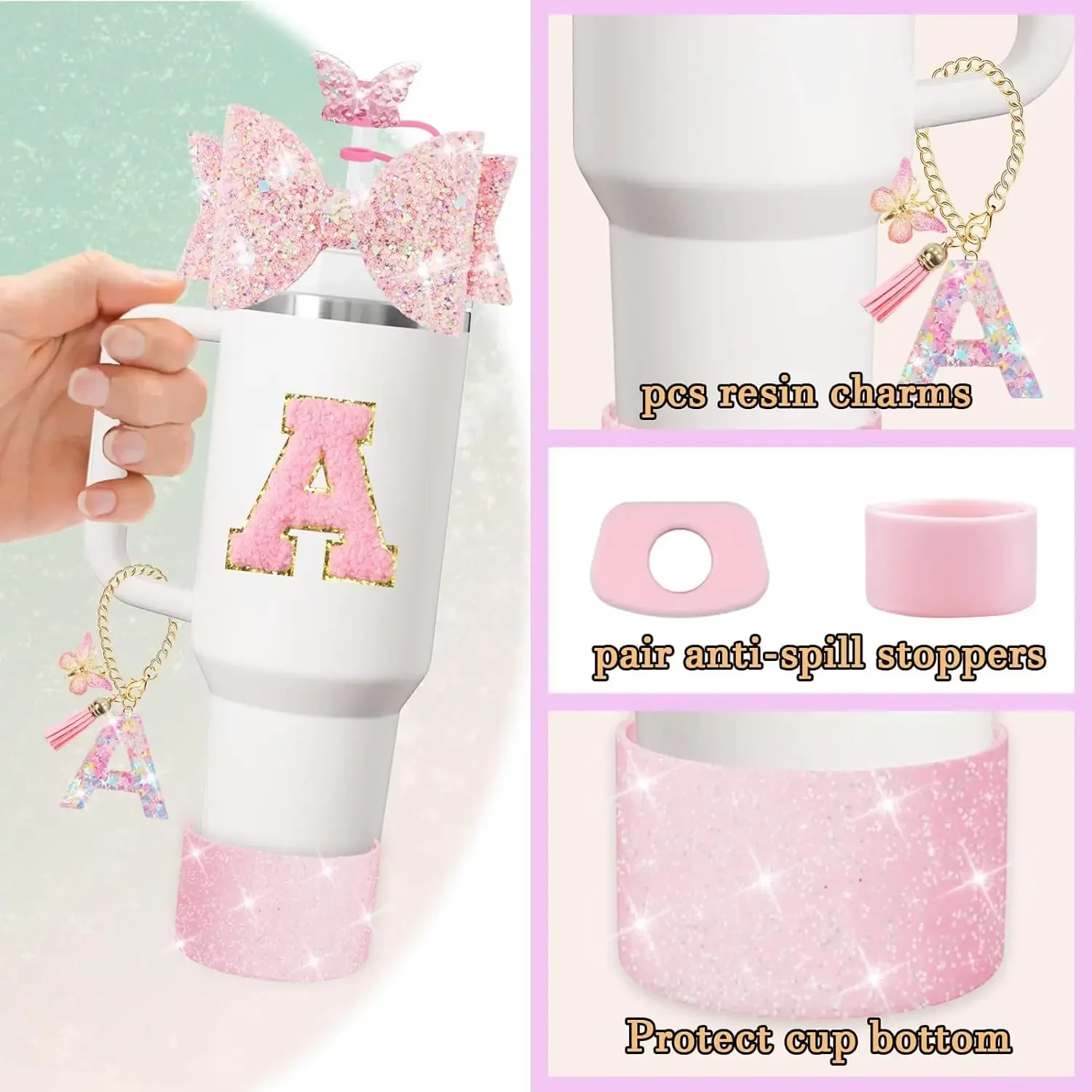 8PCS Cup Accessories Set for S - Bottle Stopper Set ulasan dan harga