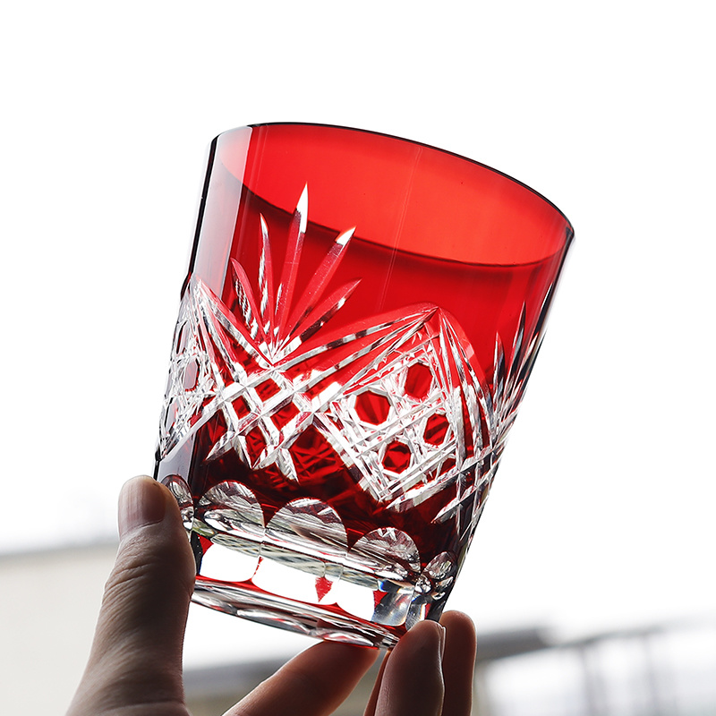 Red Edo Crystal Whisky Glass J - Wine To Beer To Liquor ulasan dan harga