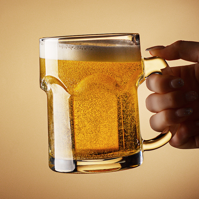 Household beer mug with handle - Wine In Beer Glass ulasan dan harga