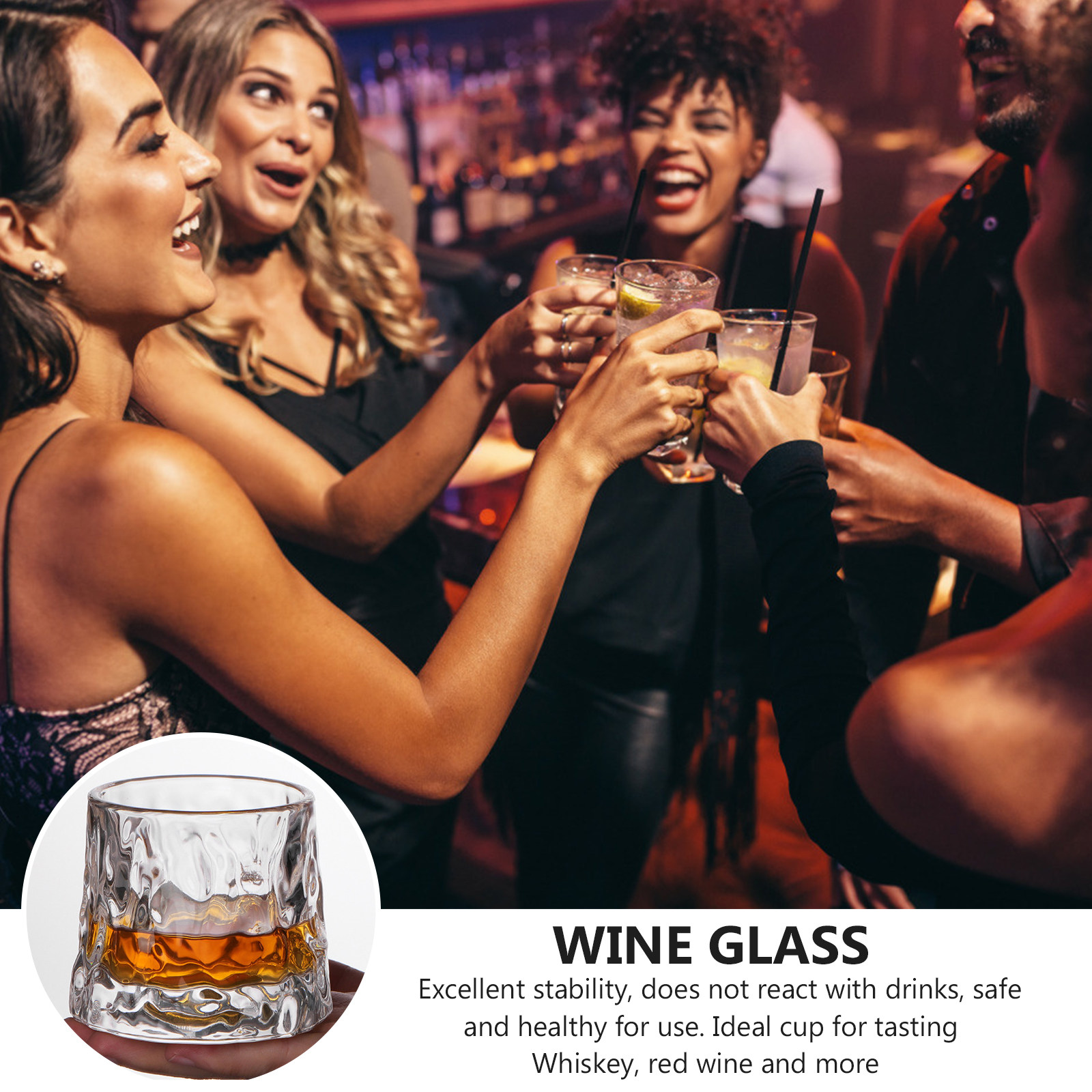1Pcs Hammered Wine Glass Cup P - Wine In Beer Glass ulasan dan harga