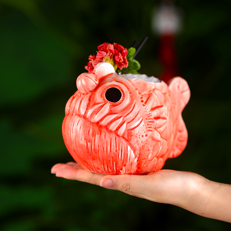 Cute Lantern Fish Cocktail Gla - Wine In Beer Glass ulasan dan harga