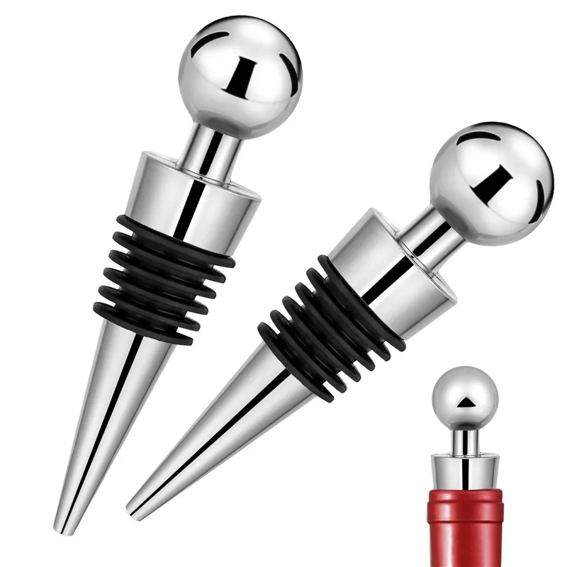 2pcs/set Silver Bottle Stopper - Bottle Stopper Set ulasan dan harga